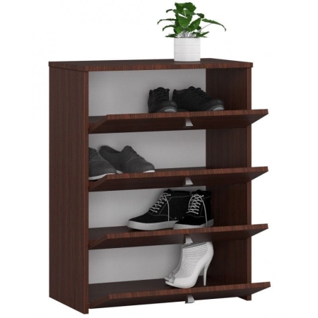 Szafka na obuwie, drzwiczki, ZORA, 60x33x80 cm, wenge, mat