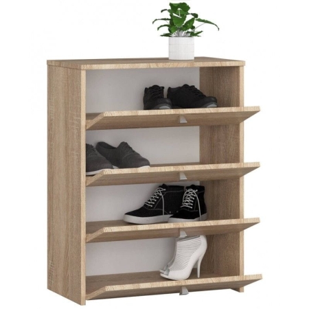 Szafka na buty, schowek, CALMO, 66x36x85 cm, dąb sonoma, mat