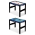 Stół do gry multi, 12w1, Neo-sport, 124x59x90 cm, czarny