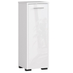 Stojący regał łazienkowy, CLARO, 30x30x82 cm, biel, połysk