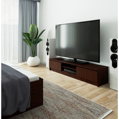 Szafka rtv, NOVA 160x40x33 cm, wenge, mat