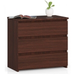 Szafka nocna, stolik, ALMA, 60x35x57 cm, wenge, mat