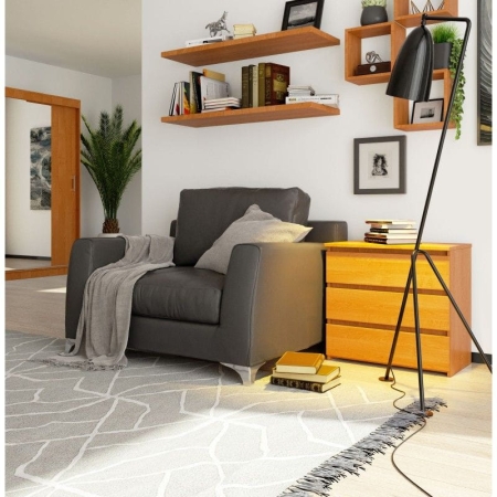 Szafka nocna, stolik, ALMA, 60x35x57 cm, olcha, mat