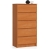 Komoda do sypialni, 5 szuflad, STILO, 60x40x121 cm, olcha, mat