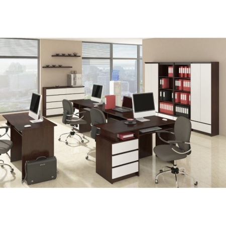 Komoda do sypialni, 5 szuflad, STILO, 60x40x121 cm, wenge, biel, mat