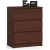 Komoda do sypialni, 3 szuflady, STILO, 60x40x77 cm, wenge, mat