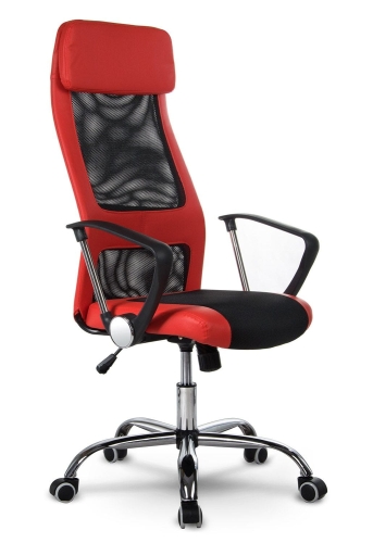Przejdź do produktu Fotel biurowy, nowoczesny, wysoki, sofotel, Rio, kolor czerwony
