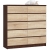 Komoda do salonu, sypialni, STILO, 10 szuflad, 120x40x121 cm, wenge, dąb sonoma, mat