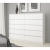 Komoda do sypialni, 10 szuflad, STILO, 160x40x121 cm, biel, mat