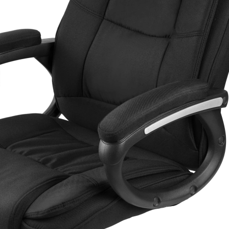 Fotel do biura, obrotowy, porto, sofotel, materiałowy, czarny