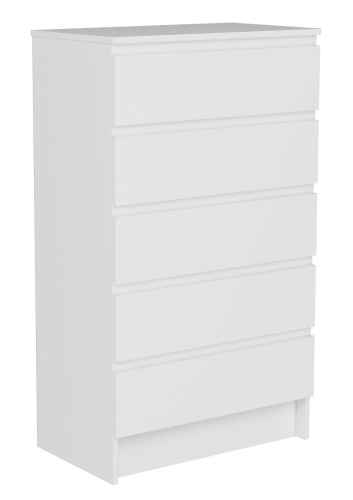 Przejdź do produktu Komoda do sypialni, salonu, M5, 70x40x120 cm, biel, mat