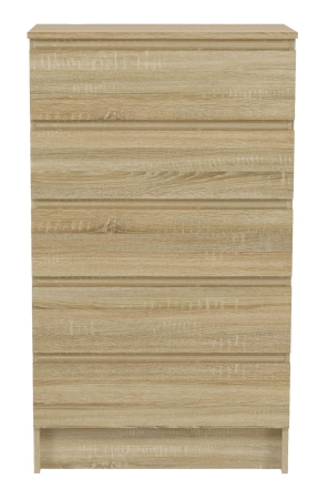 Komoda do sypialni, salonu, M5, 70x40x120 cm, dąb sonoma, mat