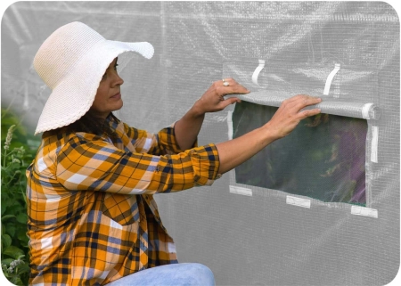 Tunel ogrodowy, 9m2, 200x450x200 cm, biały