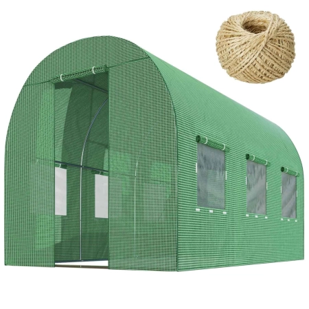 Tunel ogrodowy, 7m2, 200x350x200 cm, zielony