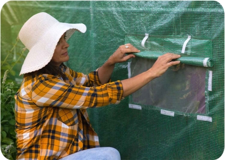 Tunel ogrodowy, 6m2, 200x300x200 cm, zielony