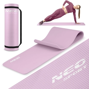 Mata do ćwiczeń, jogi, Neo-Sport, 183x60 cm, fioletowy