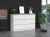 Komoda do sypialni, salonu, M6, 120x30x77 cm, biel, beton, mat