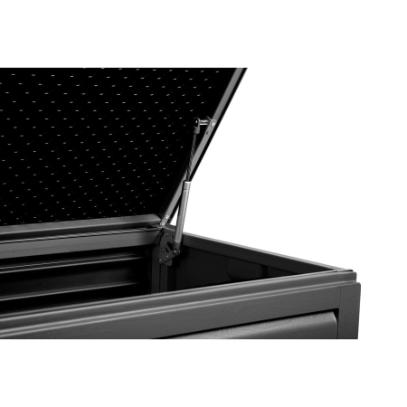 Skrzynia ogrodowa, 390 litrów, 143x54x57 cm, czarny, szary