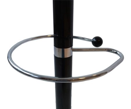 Wieszak na ubrania, obrotowy, stojący, glamour, 174 cm, czarny