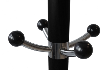 Wieszak na ubrania, obrotowy, stojący, opium, 177 cm, czarny