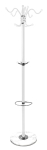 Wieszak na ubrania, obrotowy, stojący, glamour, 174 cm, biały