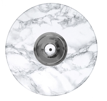 Wieszak na ubrania, obrotowy, stojący, glamour, 174 cm, biały