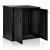 Duża skrzynia ogrodowa, 775 litrów, 116x71x113 cm, czarna