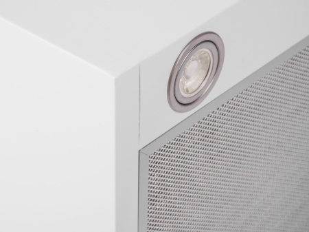 Okap kuchenny, wyspowy, 40 cm, Berdsen 40E + 2 filtry, biały