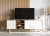 Szafka RTV, loft, NORD, 150x35x53 cm, dąb wotan, biel, mat