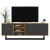 Szafka RTV, loft, NORD, 150x35x53 cm, dąb wotan, grafit, mat