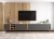Szafka RTV, loft, NORD, 150x35x53 cm, dąb wotan, grafit, mat