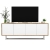Komoda RTV, loft, NORD, 150x35x53 cm, dąb wotan, biel, mat