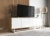 Komoda RTV, loft, NORD, 150x35x53 cm, dąb wotan, biel, mat