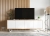 Komoda RTV, loft, NORD, 150x35x53 cm, dąb wotan, biel, mat