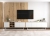 Komoda RTV, loft, NORD, 150x35x53 cm, dąb wotan, biel, mat