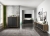 Komoda RTV, loft, NORD, 150x35x53 cm, dąb wotan, czarny, mat