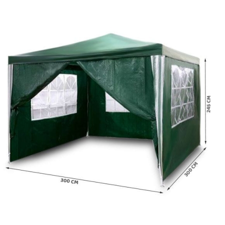 Pawilon ogrodowy, Plonos, 3x3 m, zielony, 4935