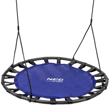 Huśtawka bocianie gniazdo, SWINGO XXL, 120 cm, niebieska