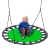 Huśtawka bocianie gniazdo, SWINGO XXL, 120 cm, zielona