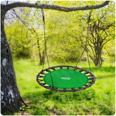Huśtawka bocianie gniazdo, SWINGO XXL, 120 cm, zielona