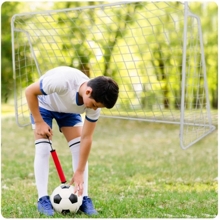 Bramka do piłki nożnej, Neo-sport, 300x120x200 cm, biała