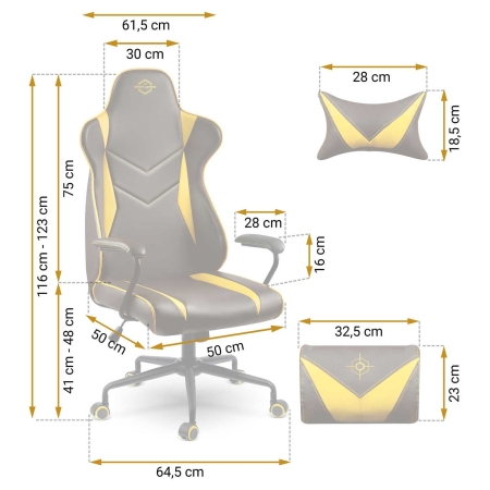 Fotel gamingowy, biurowy, obrotowy, Sofotel Blitzcrank