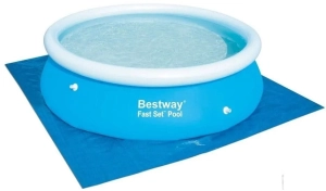 Mata pod basen, Bestway, 396x396 cm, niebieski