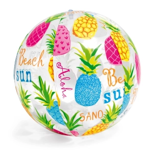 Dmuchana piłka plażowa z nadrukiem, ananas, 51 cm, Intex