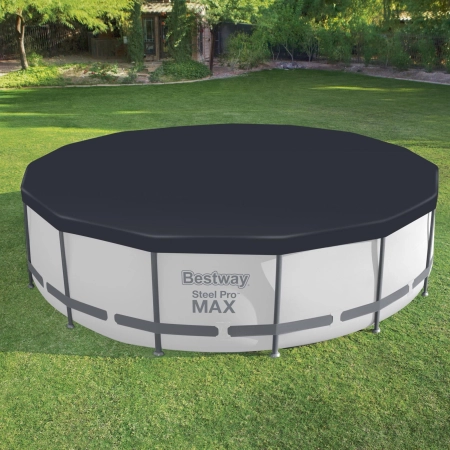 Pokrywa do basenu stelażowego, Bestway, 457 cm, czarny
