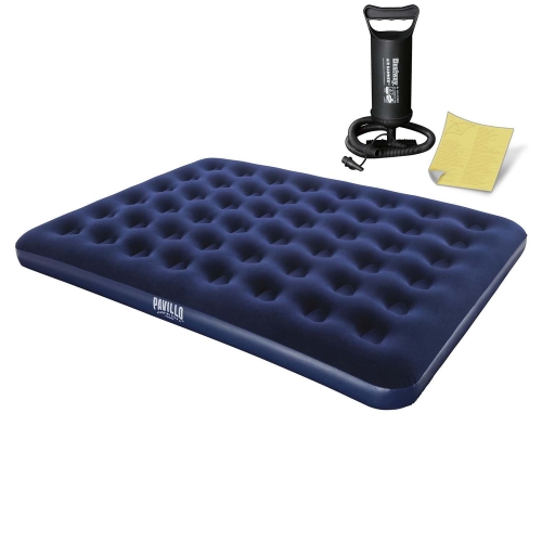 Przejdź do produktu Materac dmuchany, z pompką, Bestway, 203x152x22 cm