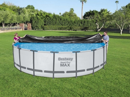 Pokrywa do basenu stelażowego, Bestway, 549 cm, czarny