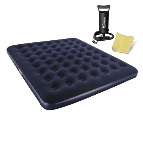 Przejdź do produktu Materac dmuchany, z pompką, Bestway, 203x183x22 cm