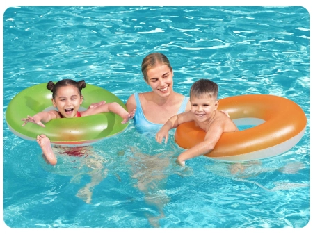 Koło plażowe do pływania dla dzieci, Bestway, 76 cm, pomarańczowy