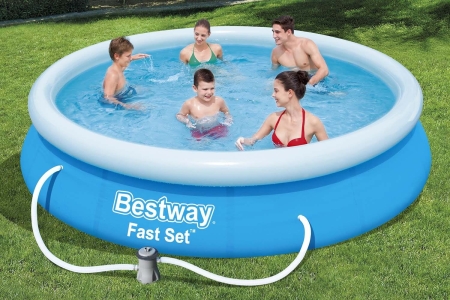 Basen ogrodowy rozporowy, zestaw 9w1, Bestway, 366x76 cm